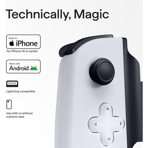 Spelkontroll - iPhone - Backbone One PlayStation Edition - Trådad (Lightning eller USB-C) - Vit
