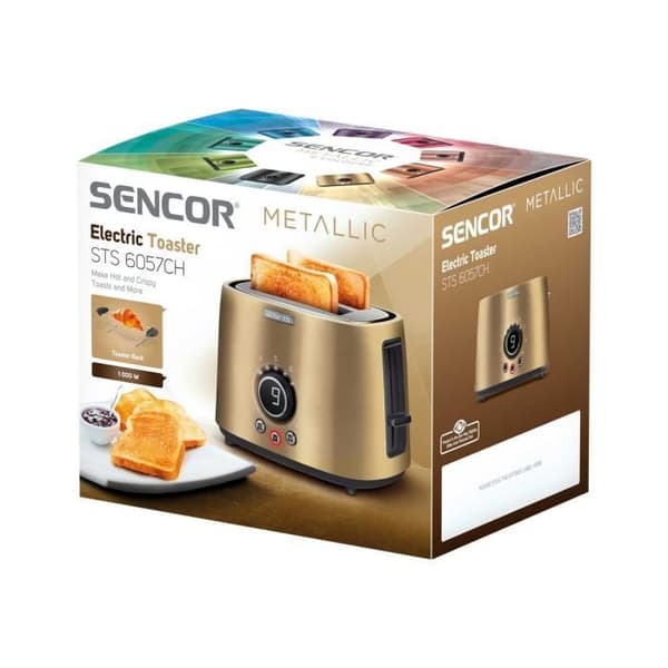 Sencor STS 6057CH Brødrister 2 skiver 2 Pladser krom