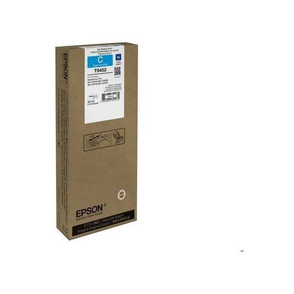 EPSON T9452 blækpatron - XL - Cyan - 38,1 ml - til WorkForce Pro