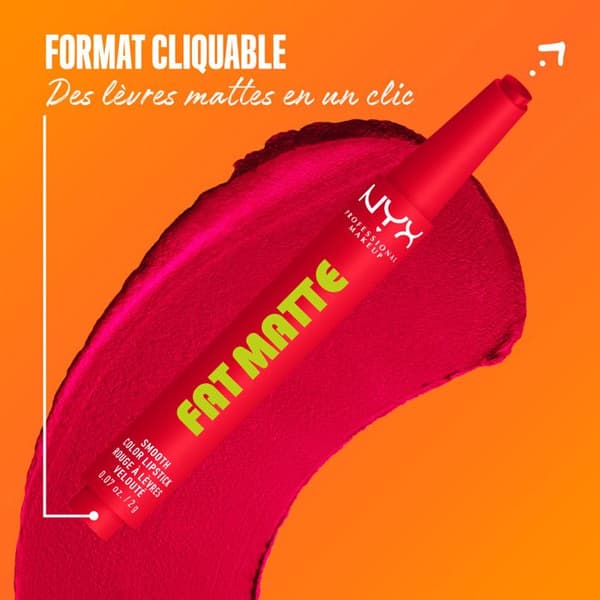 NYX Professional Makeup Fat Matte Læbestift Mat Cremet Fizzy Flame