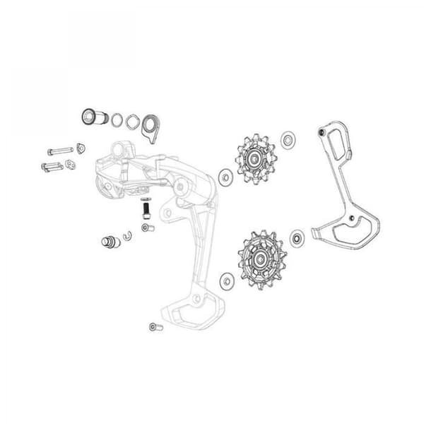 Kit til montering af baggear - SRAM - XX1 Eagle AXS - Sort - MTB - Unisex
