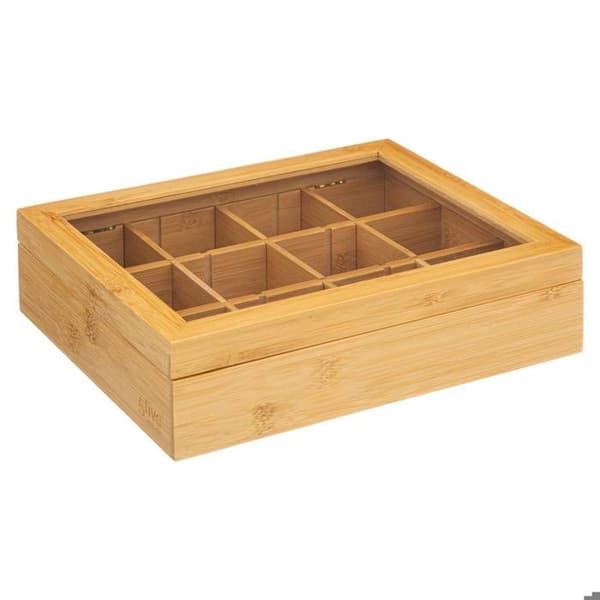 Teask med 12 fack i bambu - 5 five simply smart