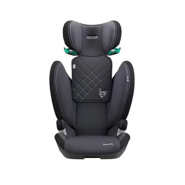 AVOVA Sora-Fix - bilsæde - gruppe 2 og 3 - isofix - Grå og sort