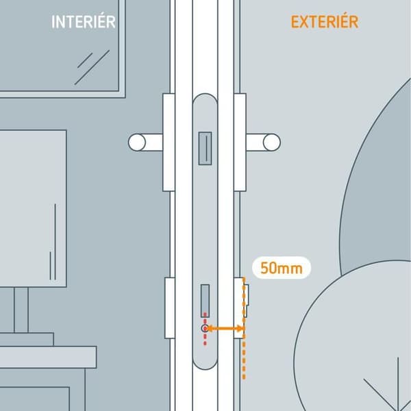 Netatmo dörrlås förlängning 50mm