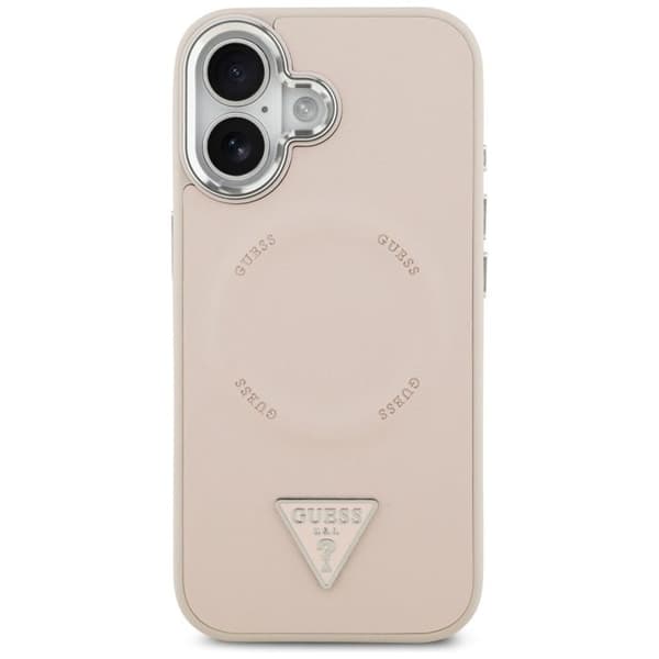 Coque Guess Hardcase Triangle Logo MagSafe til iPhone 17 - Pink