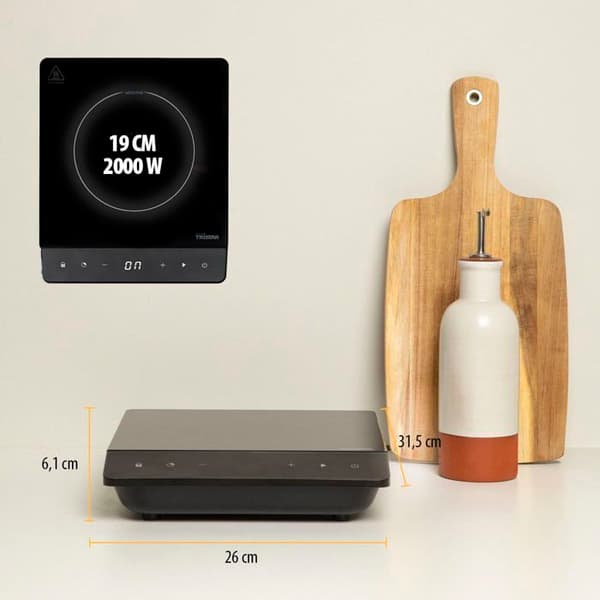 Kogeplade - Tristar - IK-6161 - Induktion - 1 zone - Sort