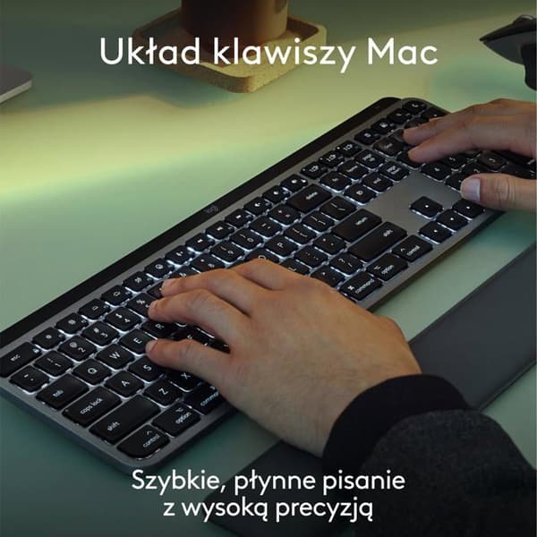Klaviatur - Logitech - MX Keys S - Trådløs - Baggrundsbelyst - Rumgrå - QWERTY
