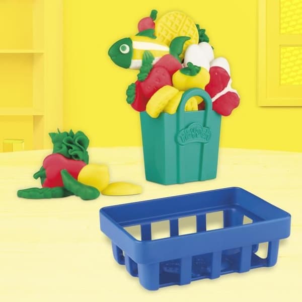 PLAY-DOH Kasse - med 4 bøtter af atoksisk modellervoks - De Klassiske
