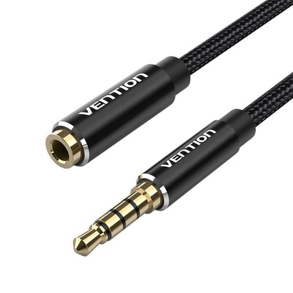 Vention TRRS 3,5 Mm Han Til 3,5 Mm Hun Kabel Til Audio Systemer 1 M