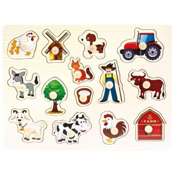 Bino 88114 Farm Peg-puslespil