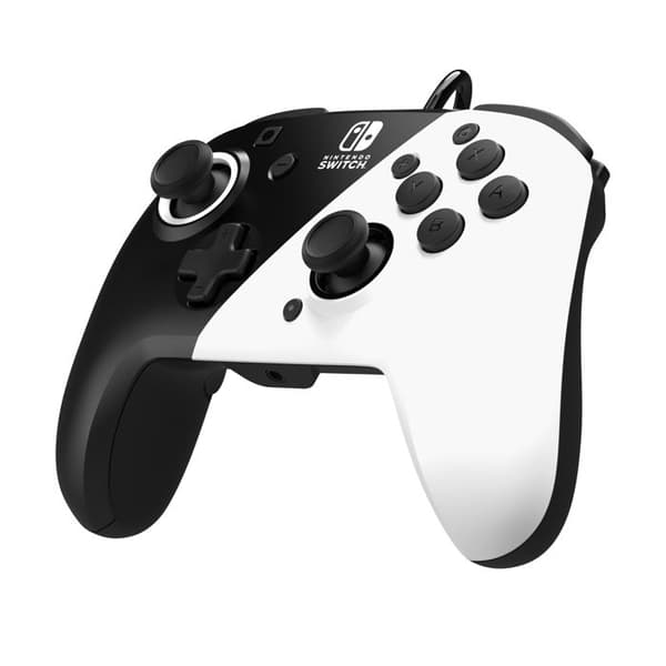 Pdp Faceoff Deluxe Black and White Wired Controller för Nintendo Switch