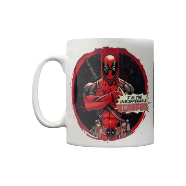 Mugg - Deadpool - Olidlig - Vit - Rund - Vuxen