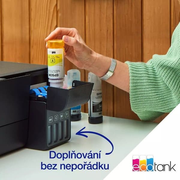 Blækprinter - Epson - EcoTank L1270 - A4 - 10 ppm sort - WiFi