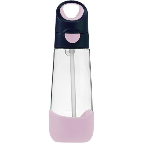 B.Box Flaska med sugrör 600 ml ingido rosa