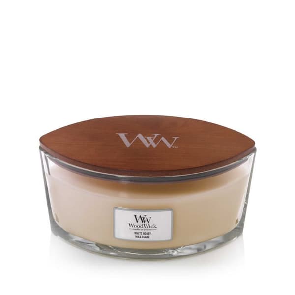 CANDELA ELLIPSE GLAS HVID HONNING