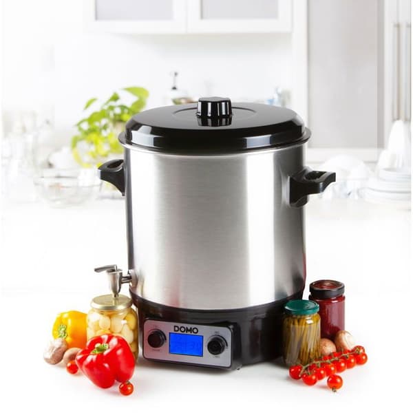 El. gryde - DOMO - DO42326PC - 2000 W - Rustfrit stål - Timer