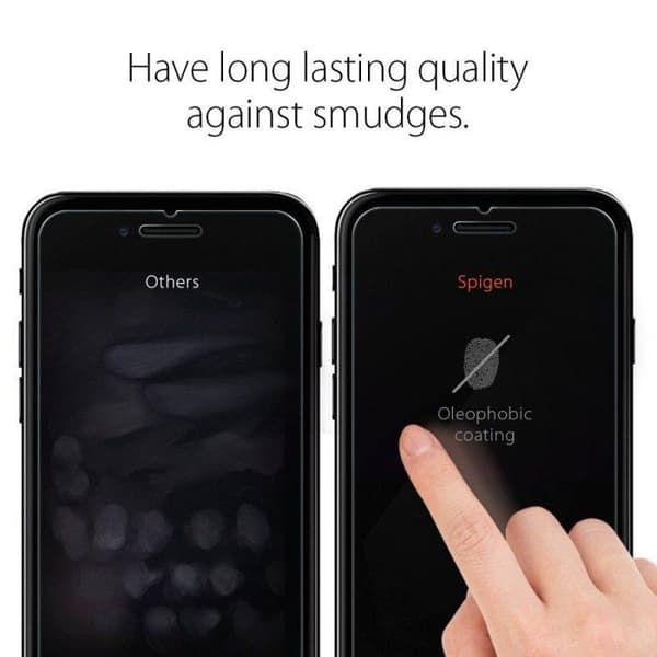 Skærmbeskyttelse - Spigen - GLAStR - iPhone SE (2020) / 8 / 7 - Force Touch - Ridseresistent