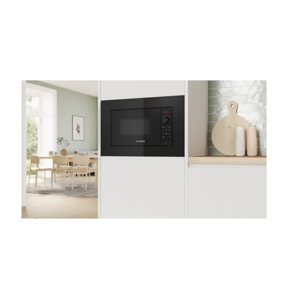 Bosch indbygningsmikroovn 20l 800w rustfrit stål - BFL623MB4