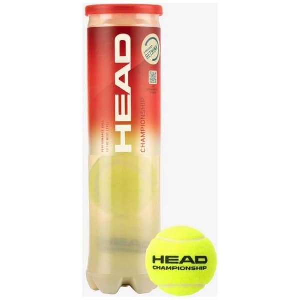Head Championship 4 gule tennisbolde