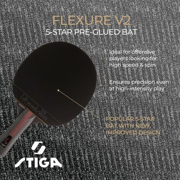 STIGA Bordtennisbat Flexure v2, 5 stjerner