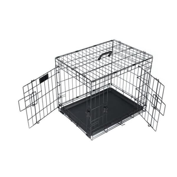 M-PETS - Rejsekasse - Sort 61x46x48 cm - S - Til hund