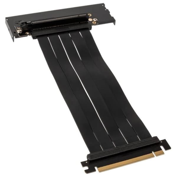 Riser GPU - Akasa - Riser Black Pro - Sort - PCIe 3 - Understøttelse af vertikal