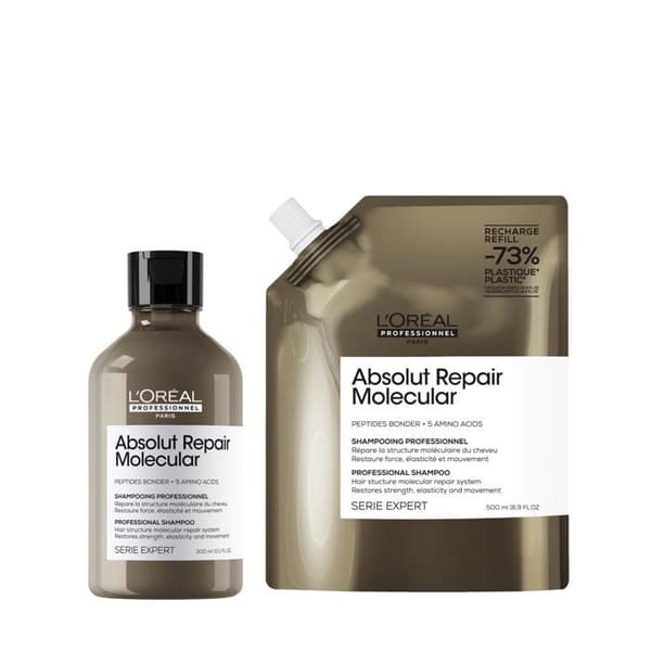L'Oréal Professionnel Shampoo Absolut Repair Molecular Eco-Recharge 500ml