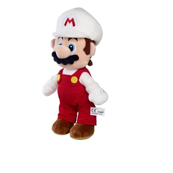 Simba - Super Mario - Fire Mario Plysdyr 30 cm