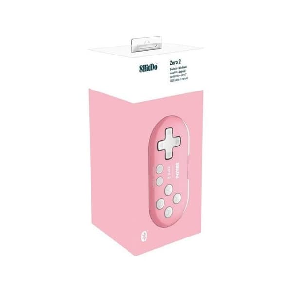 Manette Bluetooth - BARA FÖR SPEL - Zero 2 - Rosa - Bärbar - Kompatibel med Nintendo Switch