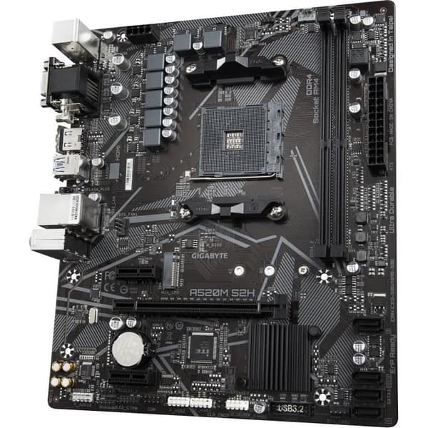 Bundkort - GIGABYTE - A520M S2H - Micro ATX - Socket AM4 - DDR4 op til 64 GB