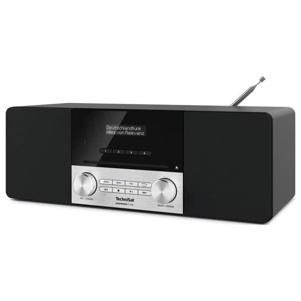 TechniSat Radio-CD-spelare DAB+, FM CD, Bluetooth svart