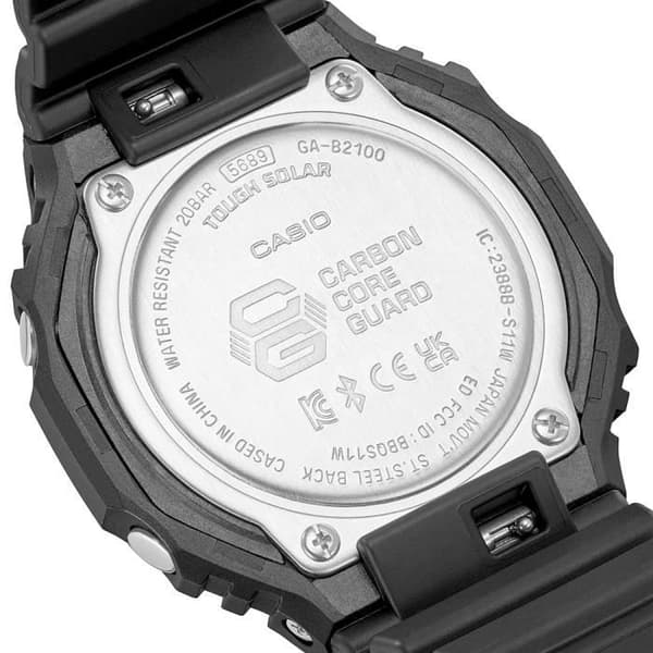 Ur - CASIO - GA-B2100-1A1ER - Kvarts - Analog - Sort Plastiksnor