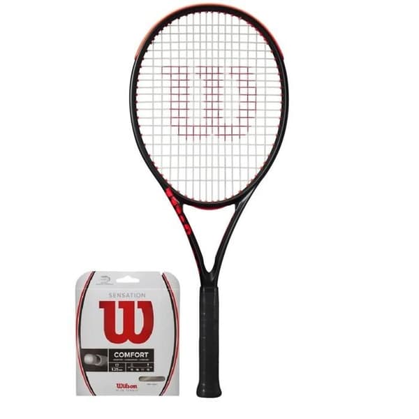 Wilson Clash Team 103 V3 tennisracket - sort/rød - Sort - Greb 1