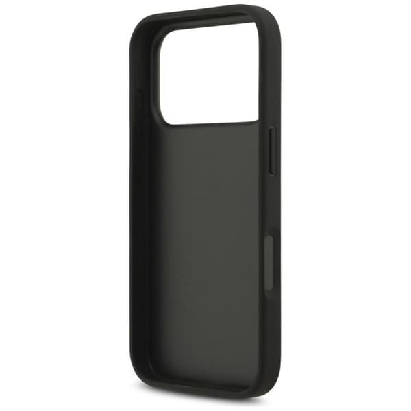 Coque Guess Hardcase 4G Classic Logo med perle-hank til iPhone 17 Pro - Sort