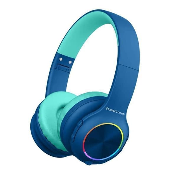 Bluetooth-hörlurar - POWERLOCUS - PLED - För Barn - Fällbara - Blå
