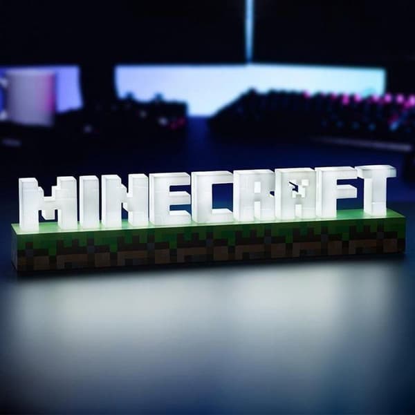 Lampe - Minecraft - Logo - LED - Genopladelig USB - 41,2 cm