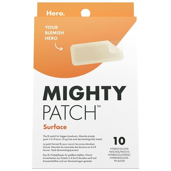 "Anti-akne plaster - Hero - Mighty Patch - 10 plaster - Hydrocolloider - Hypoallergenisk"