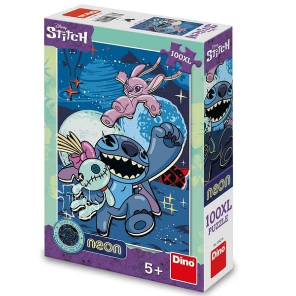 Pussel 100 bitar XL Neon: Stitch