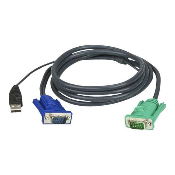 KVM kabelsæt, ATEN USB, 2L-5202U, længde...