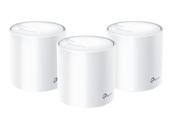 WiFi 6 Mesh-system - TP-Link - Deco X60 (3-Pack) - AX5400 Mbps - Dækning 660 - Nem installation