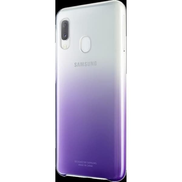 Baksida Evolution Galaxy A20e Lila
