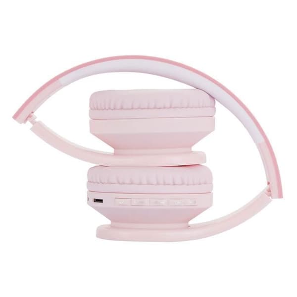 Bluetooth-hörlurar - POWERLOCUS - P1Kids - Rosa - För Barn - Fällbara