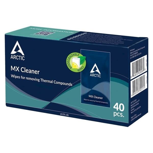 ARCTIC MX Cleaner - Thermal Paste Cleaning Wipes (Pack om 40)