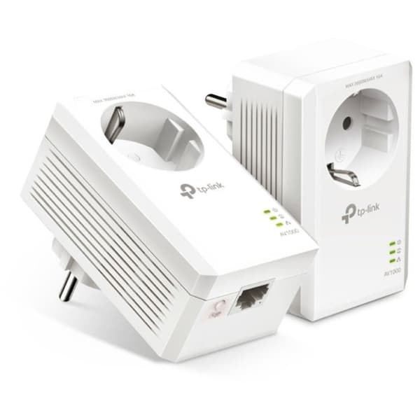 CPL - TP-Link - AV1000 - 1000Mbps - Pakke med 2 - Sort