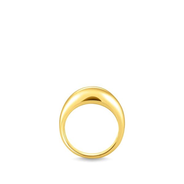 Klassisk ring i guldplätering