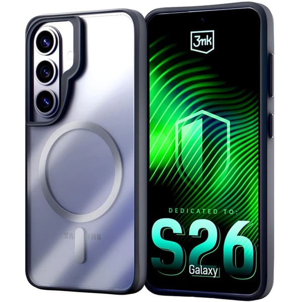 3mk Satin Armor MagCase til Samsung Galaxy S26 - Sort
