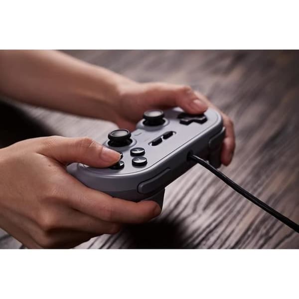 USB-styrd handkontroll - 8Bitdo - Pro 2 - Multi-plattform - Grey Edition - 2 bakre knappar