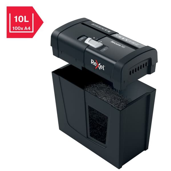 Rexel Secure X6 Makulator med krydsskæring