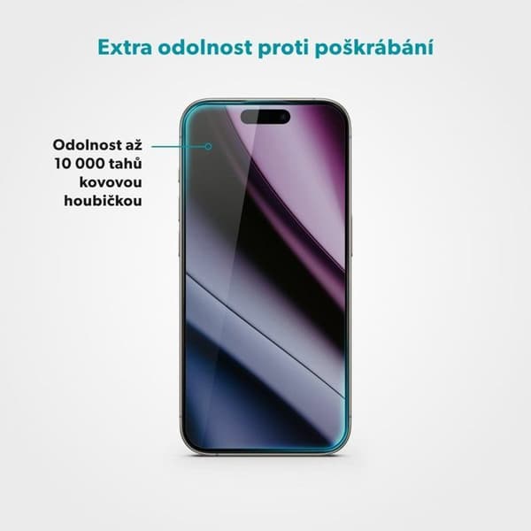 Protective glass - EPICO - Hero 3D - iPhone 15 Plus/16 Plus - Tempered glass - Scratch resistant