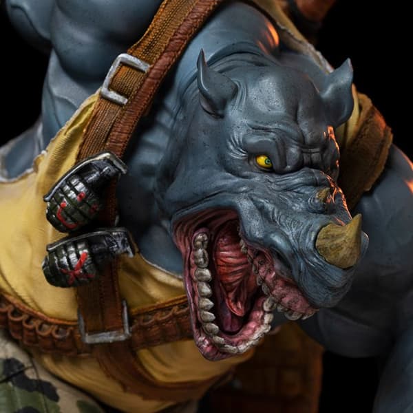 Statue - IRON STUDIOS - Rocksteady BDS - TMNT - Art Scale 1/10 - Multifarvet - 14 år
